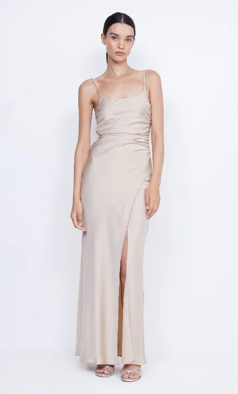 Limited Stock, Big Discounts ETERNITY SCOOP MAXI DRESS - SAND