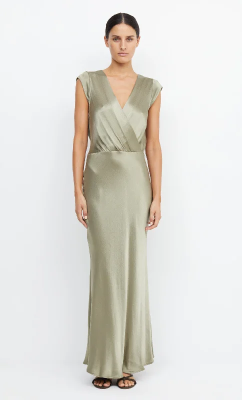 Chic Style, Always In Vogue MOON DANCE MAXI DRESS - SAGE