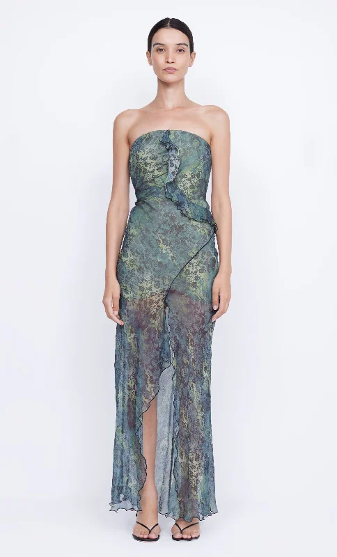 Unleash Your Style OPAL STRAPLESS MAXI DRESS - NOUVEAU BLEUE