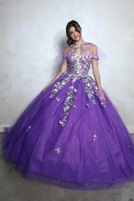 Style Beyond Borders Eureka Fashion EK1003 - Embroidered Tulle Ballgown