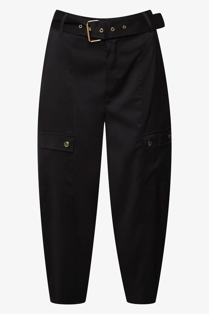 Trend Setting Wardrobe Belted Woven Utility Pant