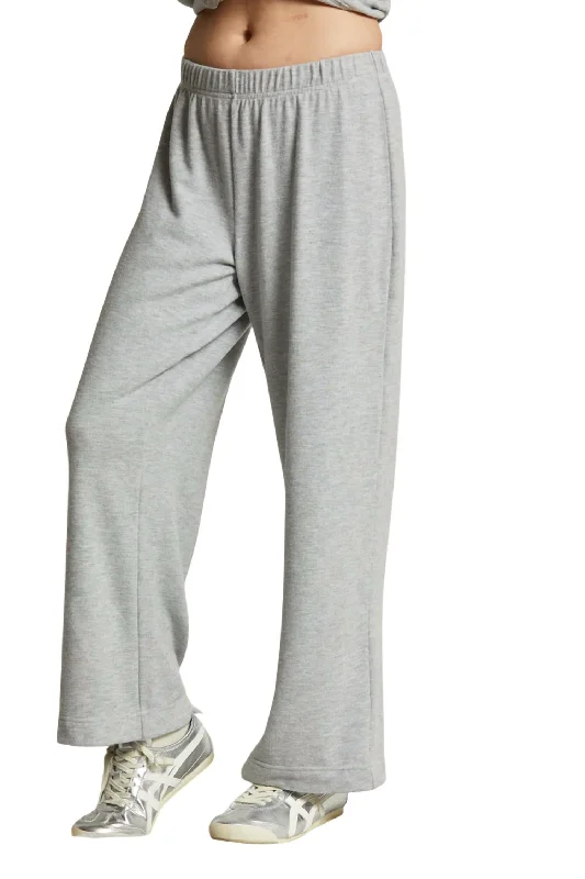 Early Access To Art Deco Styles Sale Marcie Jersey Pant In Heather Grey