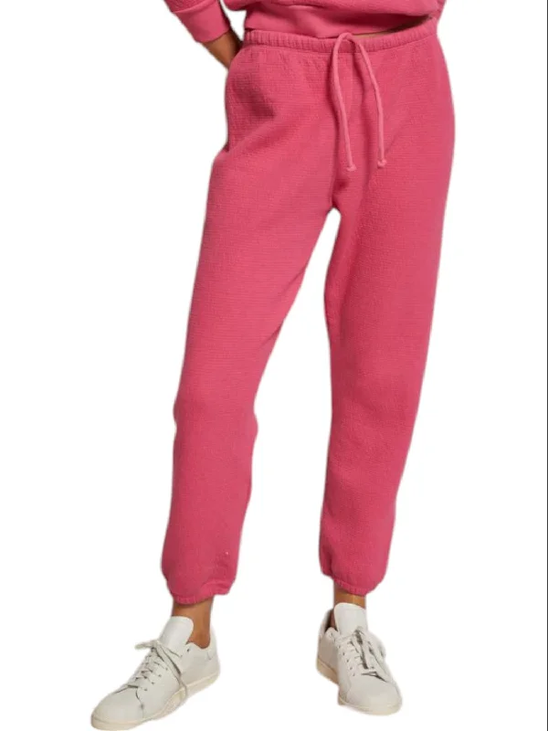 Dreamy Draping Jones Sweatpants In Peony