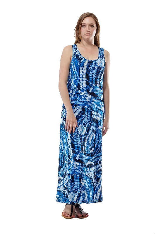 Special Offer For You La Cera Paisley Tie Dye Print Maxi Dress