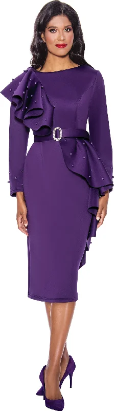 Effortless Style, Endless Impact Divine Apparel DN12131 Long Sleeve Formal Midi Dress