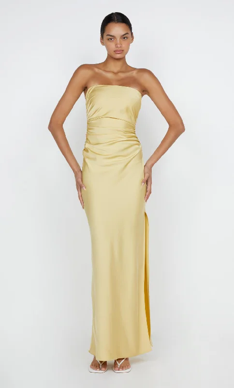 Seasonal Clearance ETERNITY STRAPLESS MAXI DRESS - CITRUS