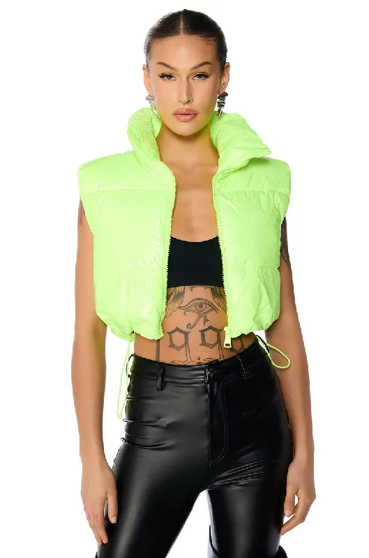 New Styles Just In TAYLOR SAID CROP PUFFER VEST