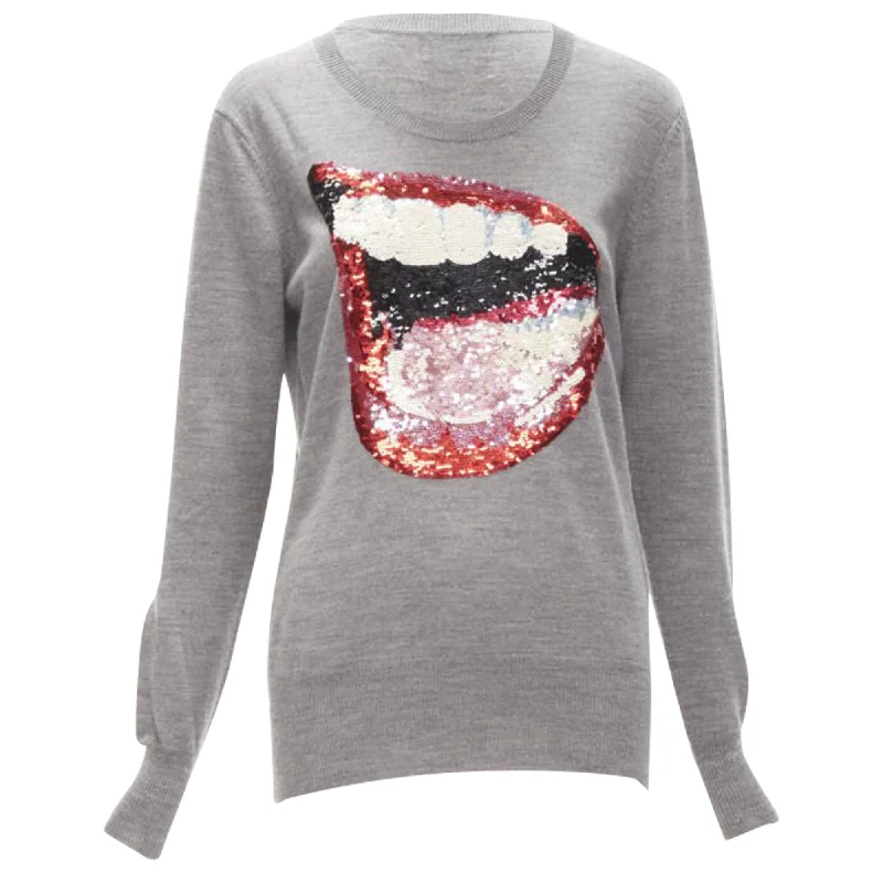 Trendy New Clothes Markus Lupfer knit lips sequins sweater