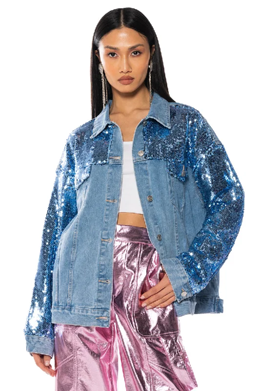 Cottagecore Rustic Charm Style BRING IT BACK OVERSIZED DENIM JACKET