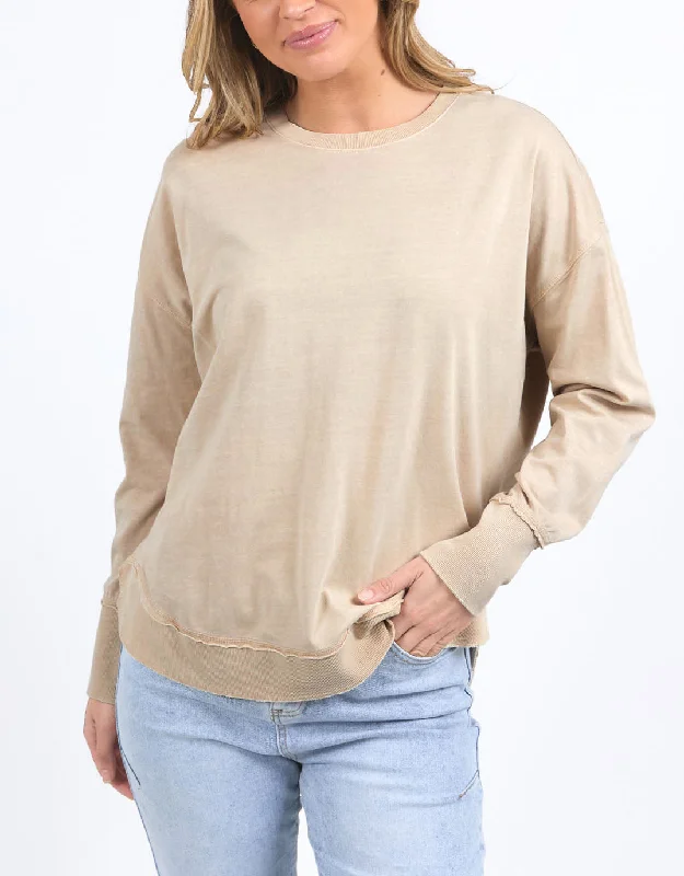 New Styles Just In Farrah Long Sleeve - Oatmeal