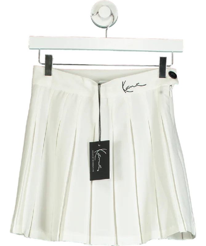 Chic Outfits Karl Kani White Signature Tennis Skirt UK S