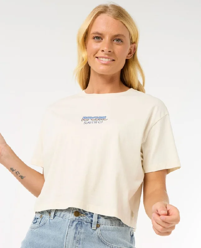 Latest Fashion Rip Curl Sun & Sea Crop Tee-Bone