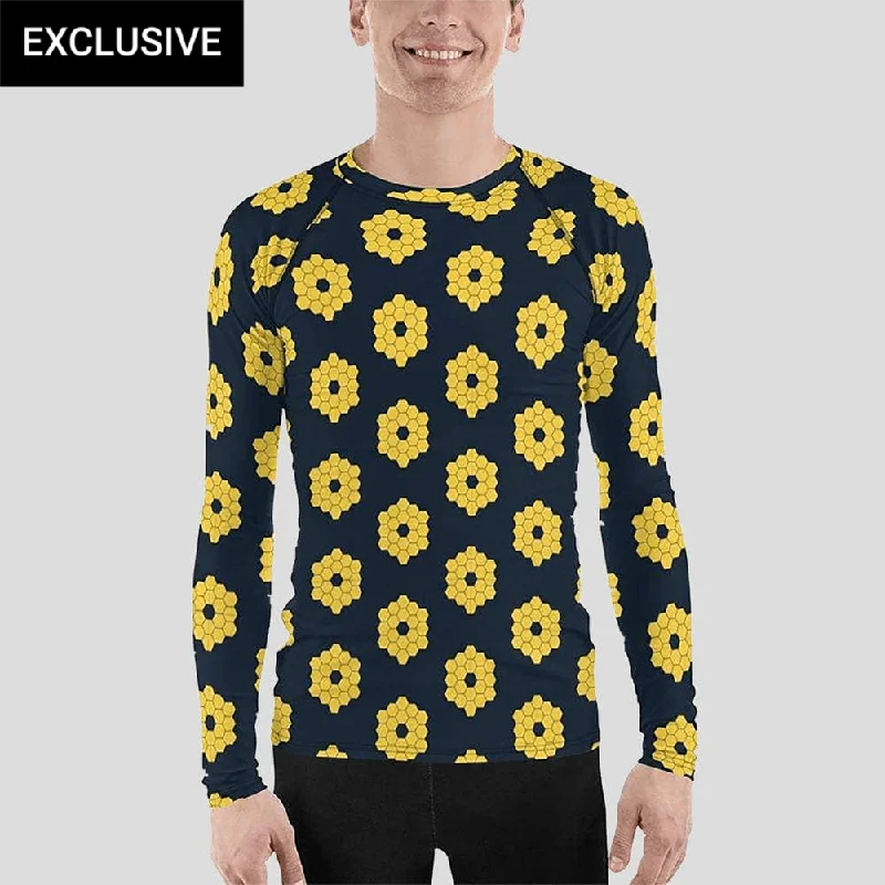 Graceful Drape James Webb Telescope Unisex Rash Guard (POD)