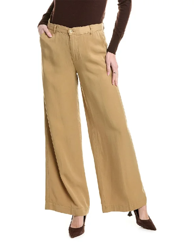 Artful Design Pistola Jadyn Khaki Low-Slung Palazzo Pant