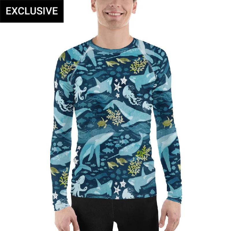 Style Your Wardrobe Ocean Life Unisex Rash Guard (POD)