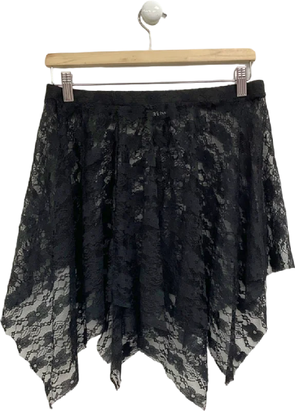 Stylish Savings Rendal Black Lace Skirt One Size