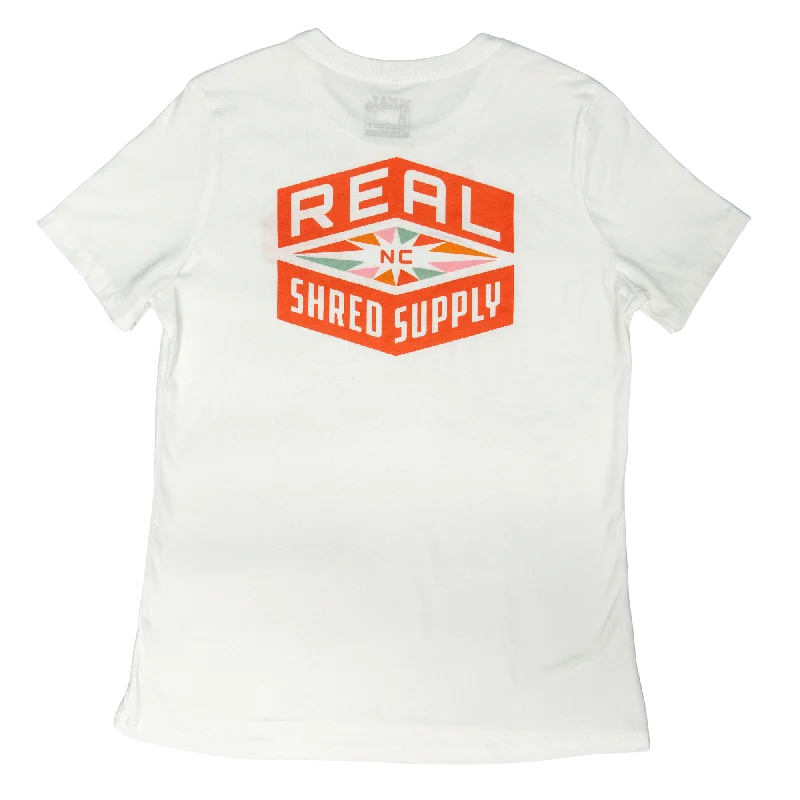 Huge Price Cut REAL Wmn's Shred Supply Tee-White