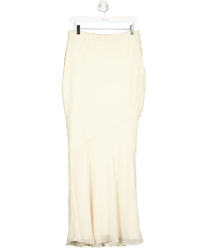 Vibrant Styles House of CB Cream Lana Skirt UK M