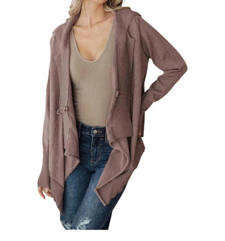 Athleisure Wear Promotion You've Got Options Cardigan In Mocha