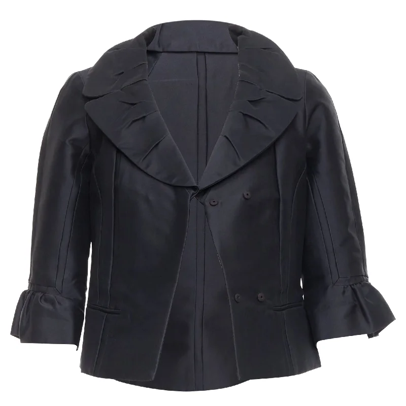 Limited Time Flash Sale Louis Vuitton Marc Jacobs silk pleated collar crop jacket